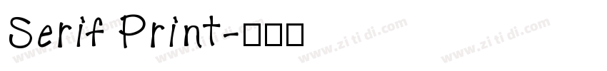 Serif Print字体转换